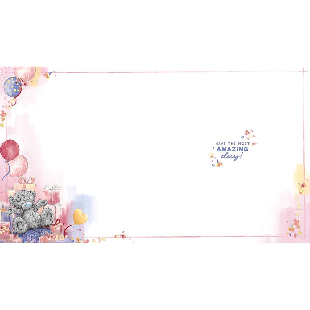 Birthday Wishes Me to You Bear Birthday Card Extra Image 1